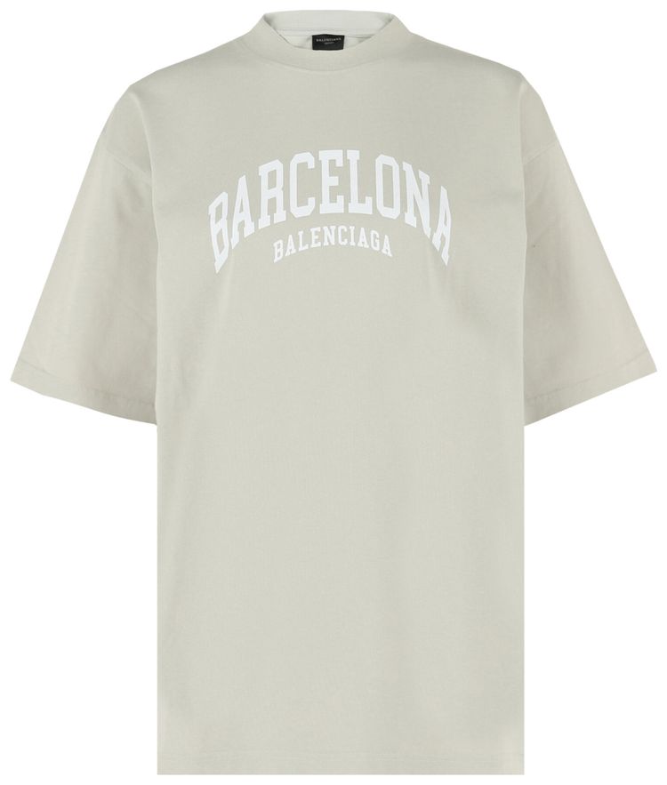 Balenciaga Cities Short Sleeve T Shirt ShellWhite