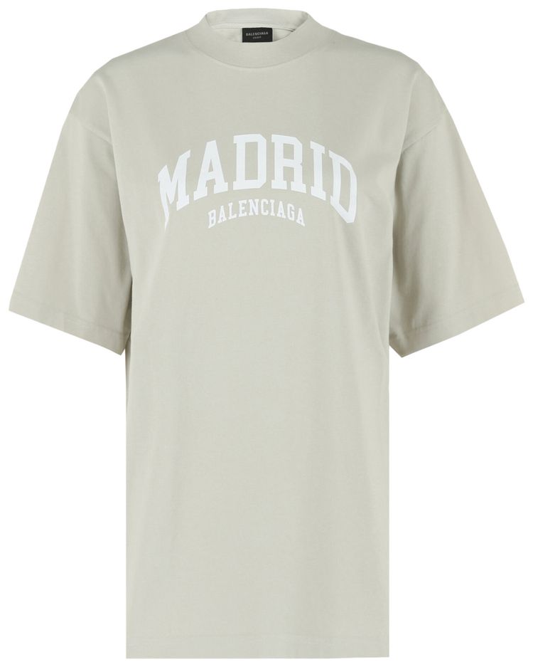 Balenciaga Cities Short Sleeve T Shirt ShellWhite