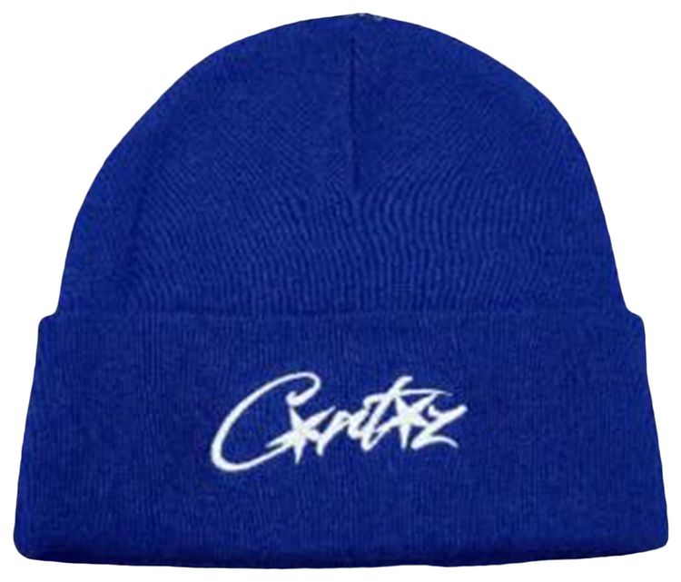Corteiz Allstarz Folded Beanie Blue