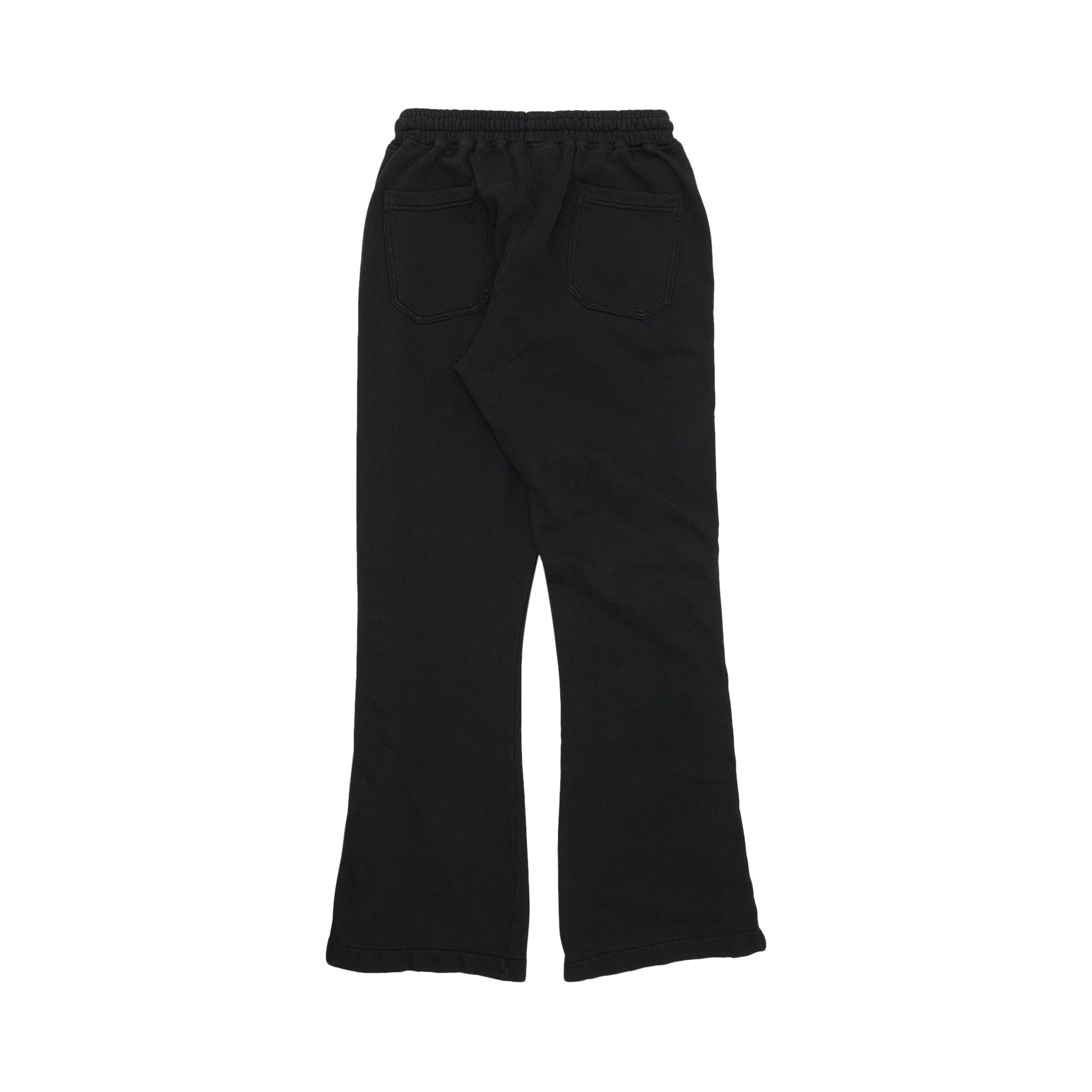 Buy Hellstar Mirror Face Snap Sweatpants 'Black' - 09357