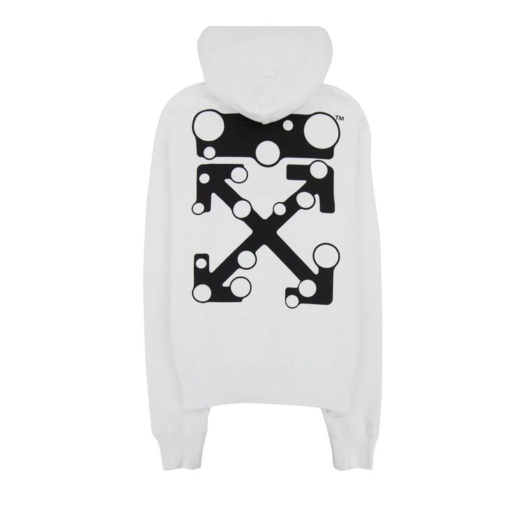 Off White Bubble Arrow Skate Hoodie White