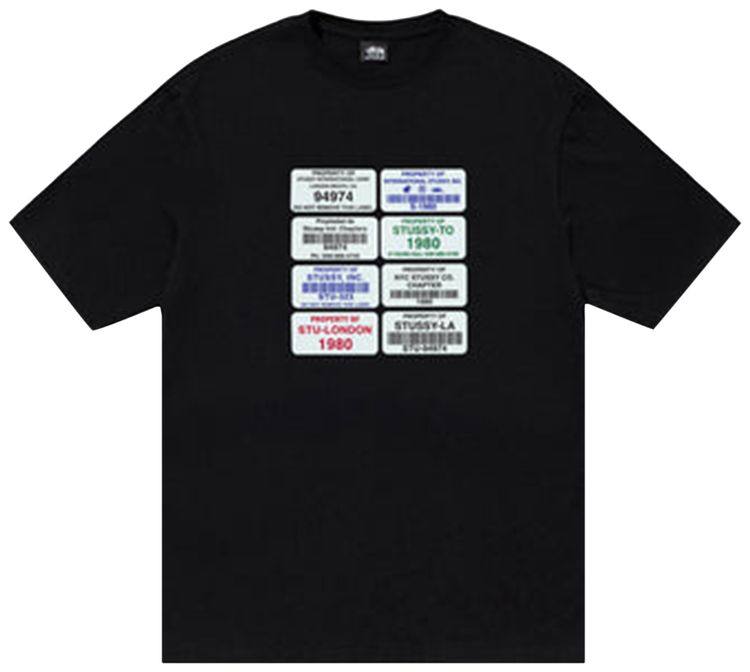 Stussy Codes Tee Black