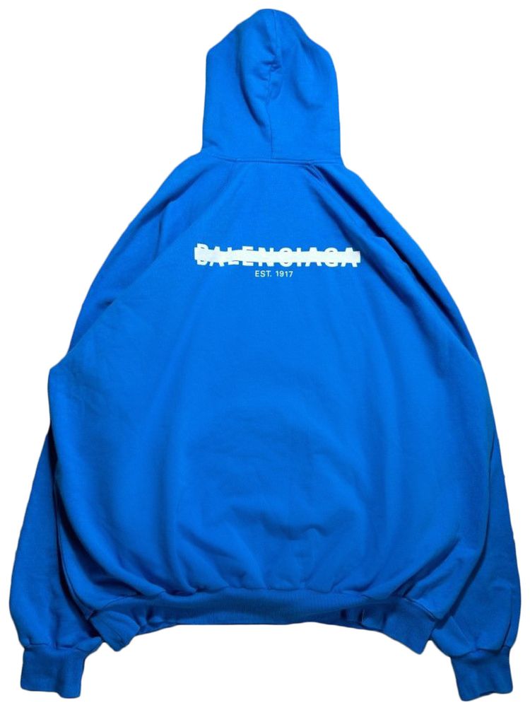 Balenciaga Strike 1917 Hoodie Blue