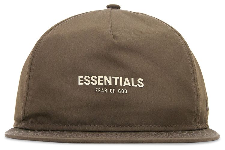 Fear of God Essentials x New Era Retro Crown 9Fifty Strapback Cap Brown