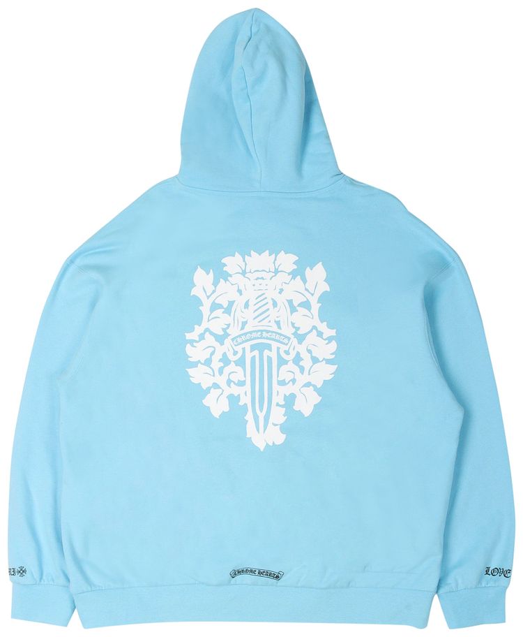 Chrome Hearts Miami Dagger Logo Hoodie Blue