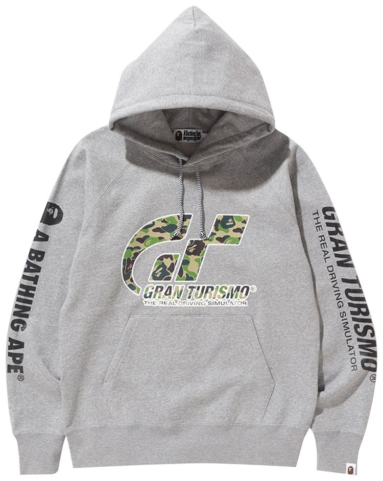 BAPE x UNDEFEATED x Gran Turismo Hoodie Grey