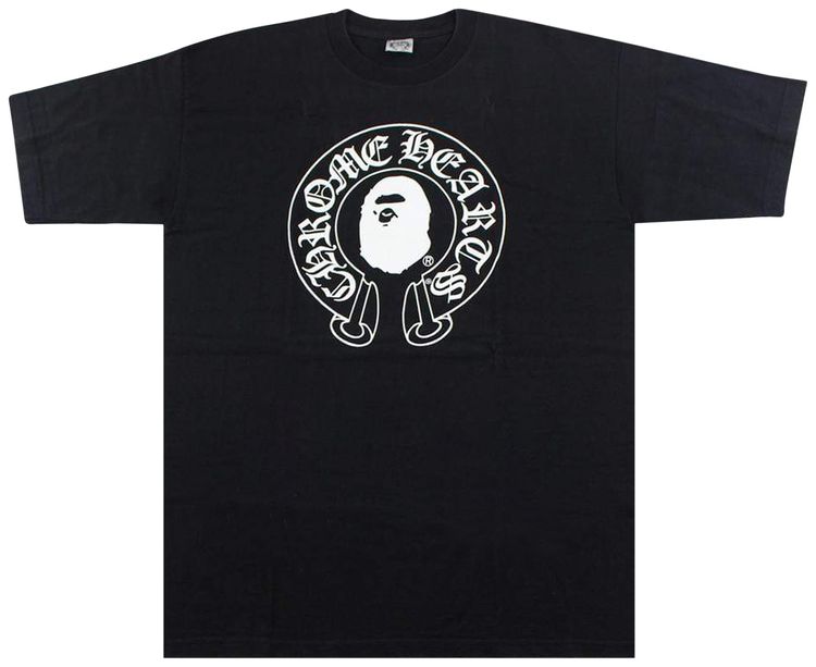 BAPE x Chrome Hearts T shirt Black