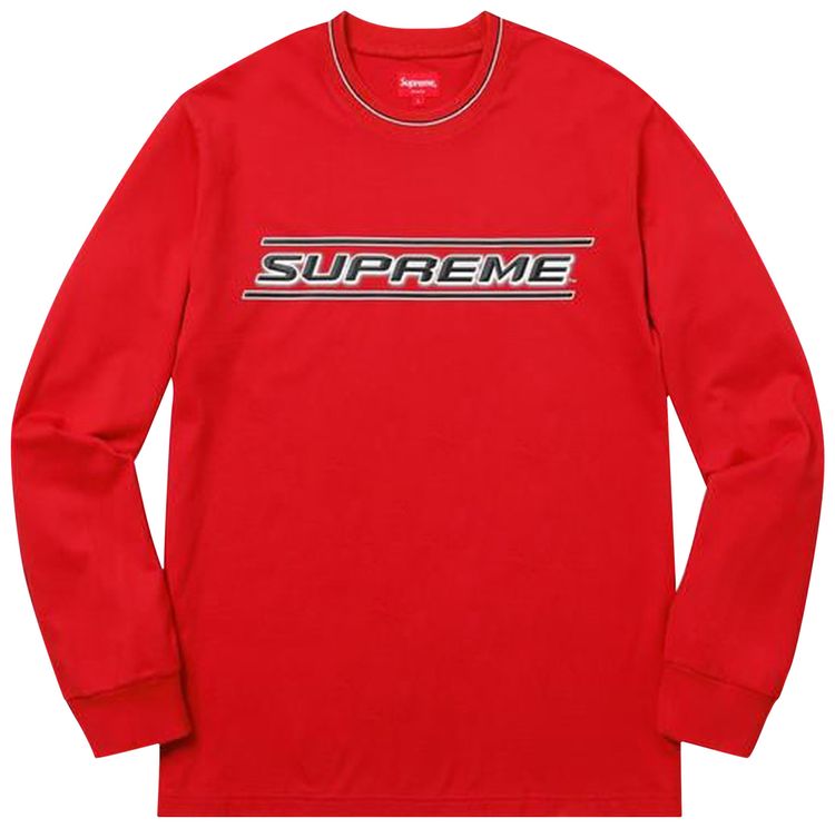 Supreme Bevel Long Sleeve Top Red