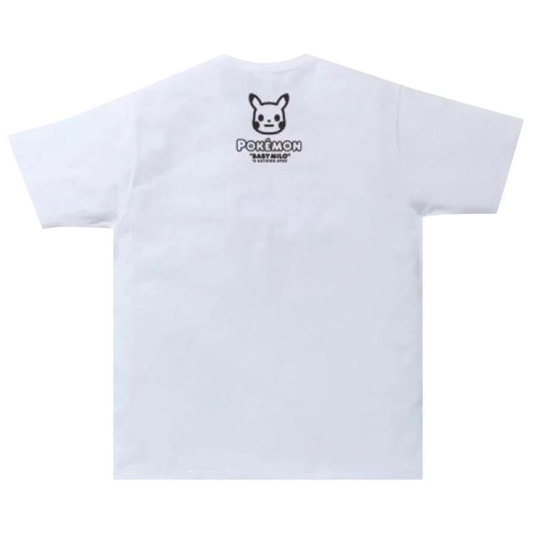BAPE x Pokemon Pikachu Tee White