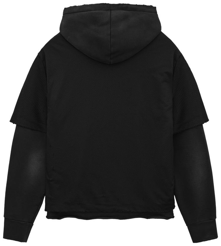 Amiri Ma Star Mesh Hoodie Black