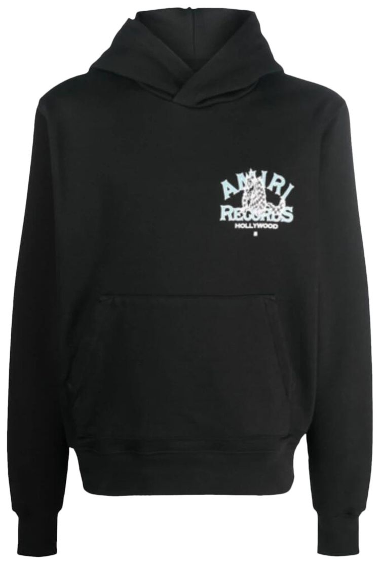 Amiri Records Wolf Hoodie Black