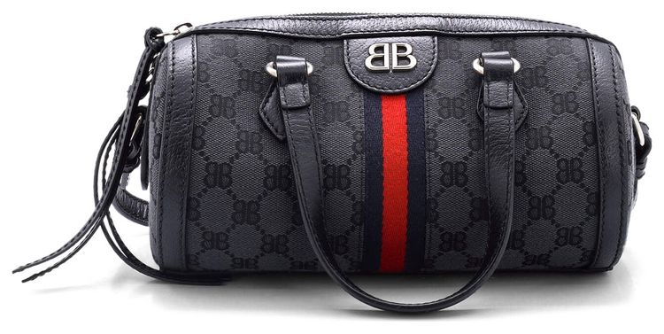 Gucci x Balenciaga The Hacker Project Small Boston Bag Black