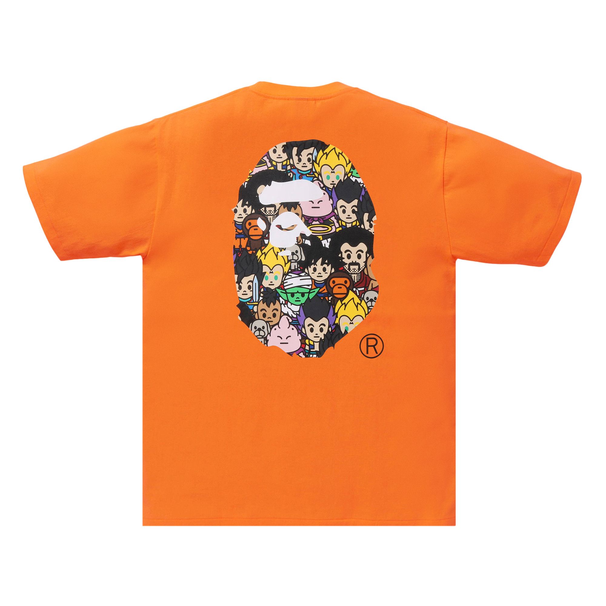 Buy BAPE x Dragon Ball Z Ape Head Tee 'Orange' - 00039