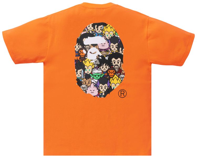 BAPE x Dragon Ball Z Ape Head Tee Orange