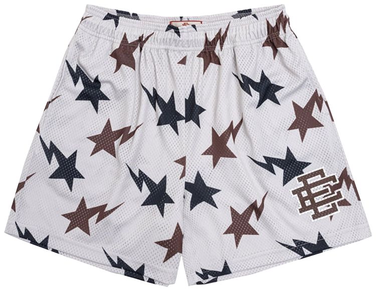 Eric Emanuel x BAPE EE Basic Short CreamBrownNavy