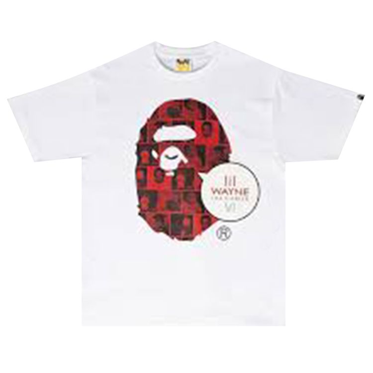 BAPE x Tha Carter VI Ape Head T shirt White