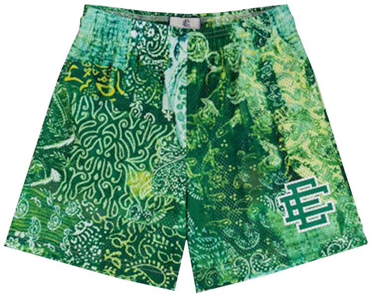Eric Emanuel EE Basic Short Neon Green Paisley
