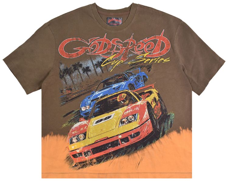 Godspeed FTW Tee Brown Bleached Wash