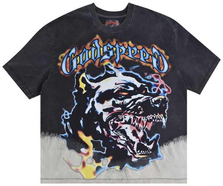 Godspeed Off The Leash Tee Black Wash