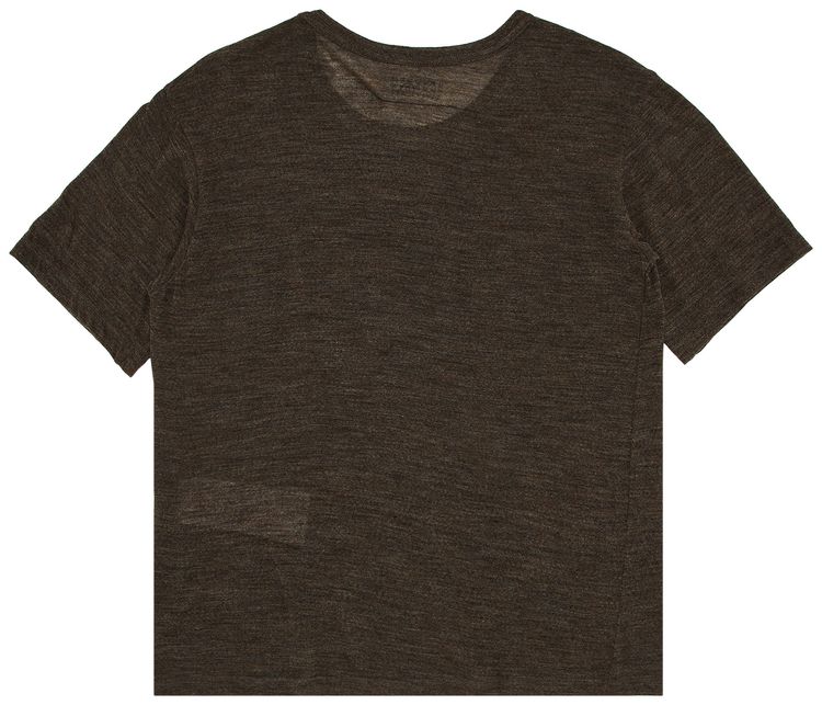 MM6 Maison Margiela Sheer Wool Jersey T Shirt Taupe