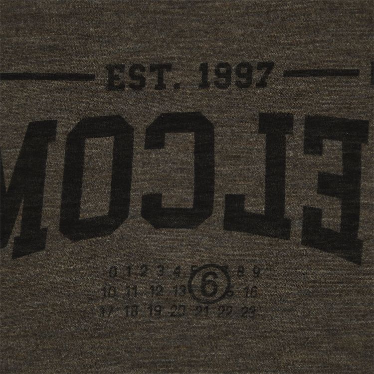 MM6 Maison Margiela Sheer Wool Jersey T Shirt Taupe