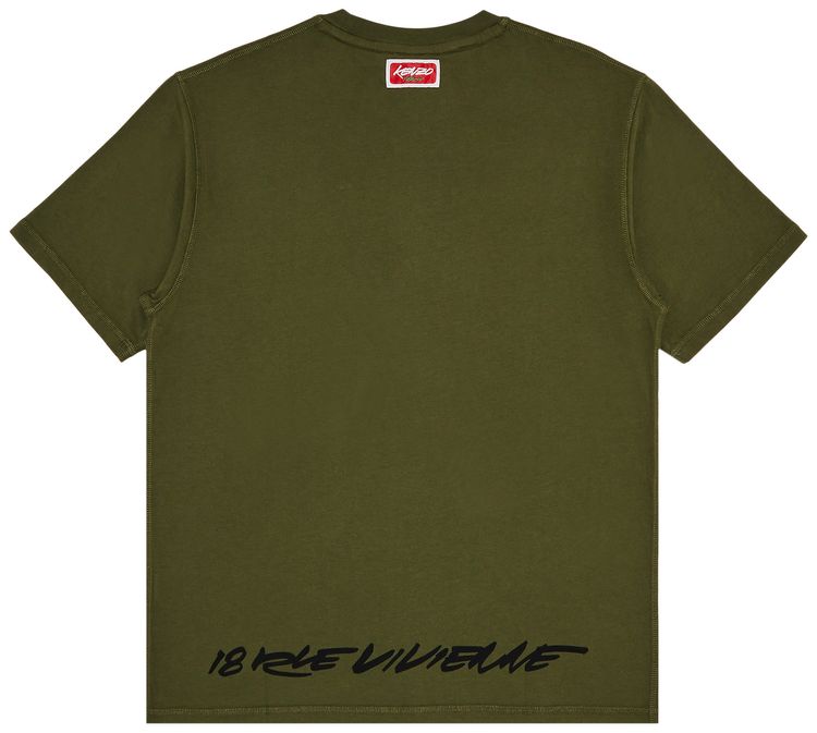 Kenzo Gots Futura Classic T Shirt Khaki