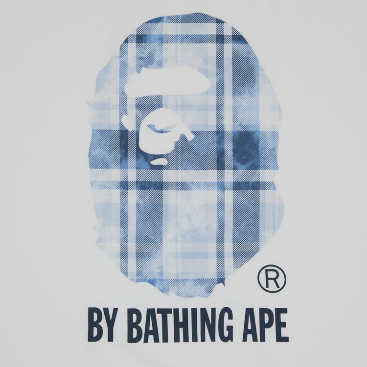 BAPE Bleach Check By Bathing Ape Tee White