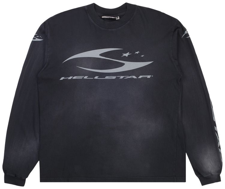 Hellstar H Cursive Logo Longsleeve Black