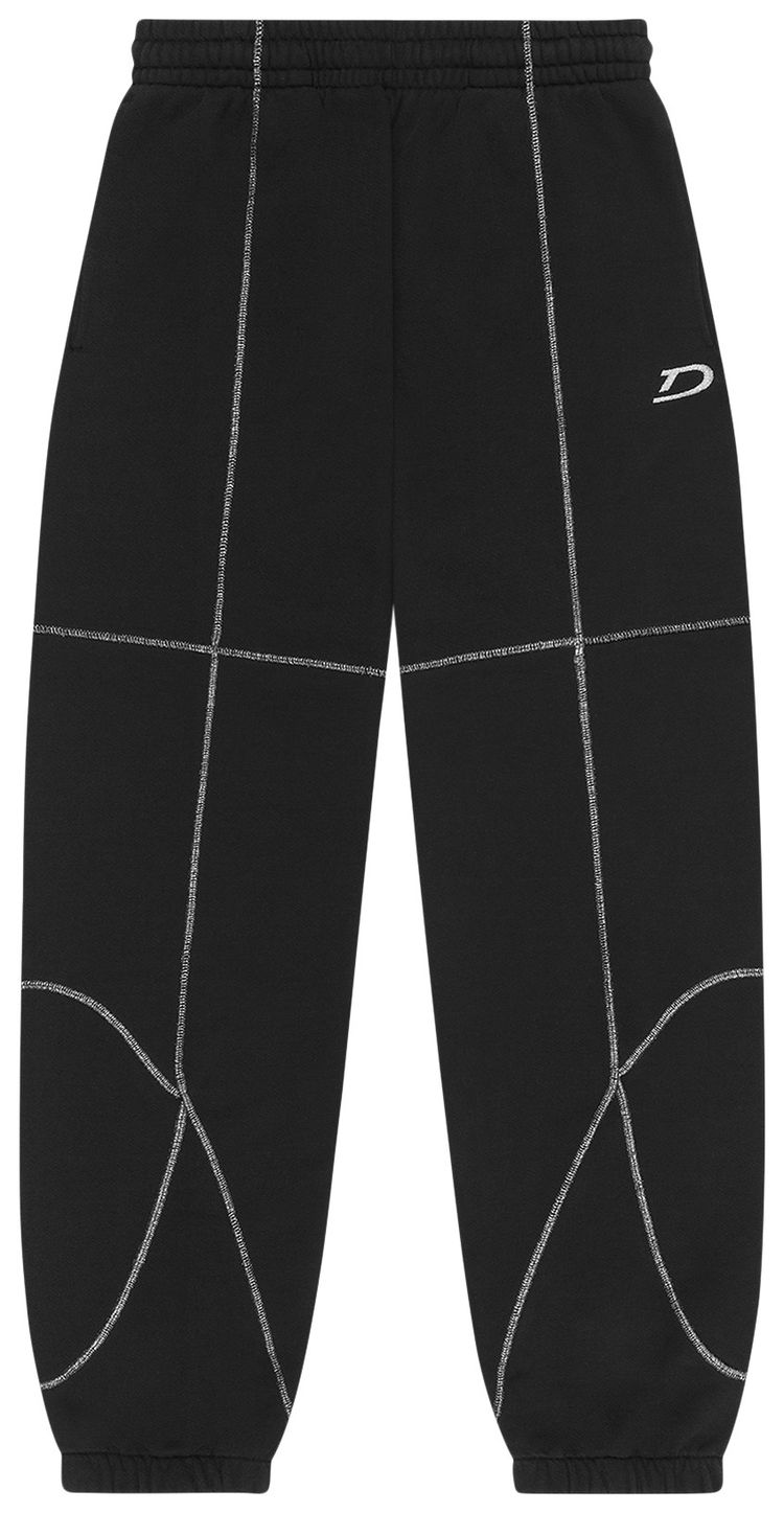 Denim Tears Court Lines Sweatpants Black