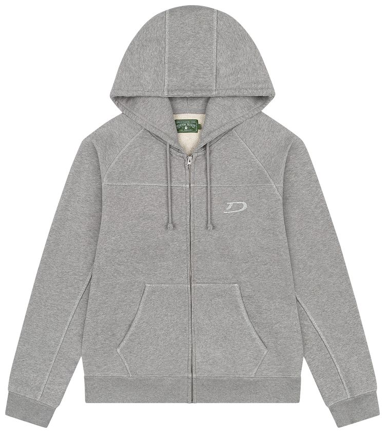 Denim Tears Court Lines Zip Hoodie Grey
