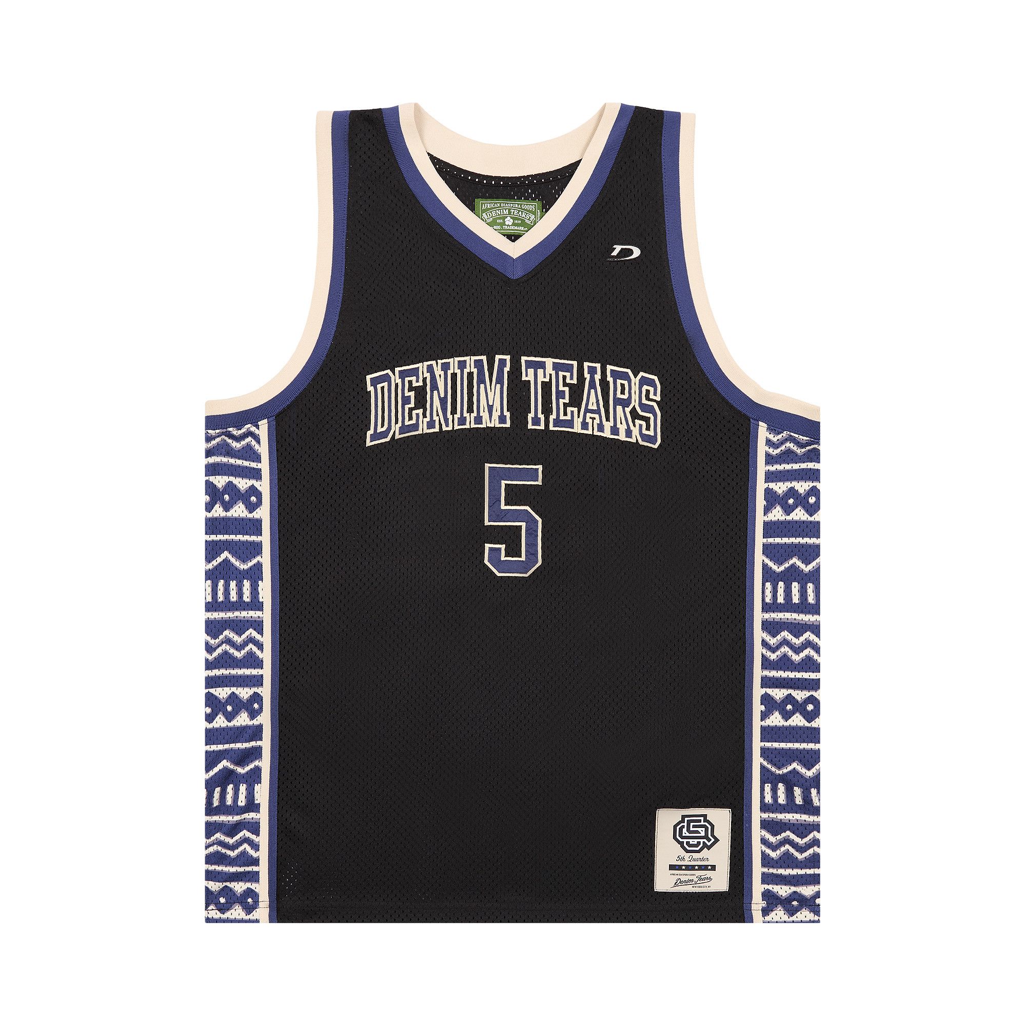 Buy Denim Tears Game Jersey 'Black' - SS25TKJ00323 | GOAT