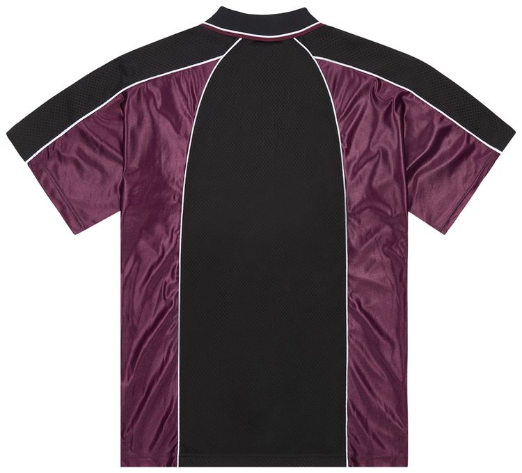 Denim Tears Practice Half Zip Polo Black