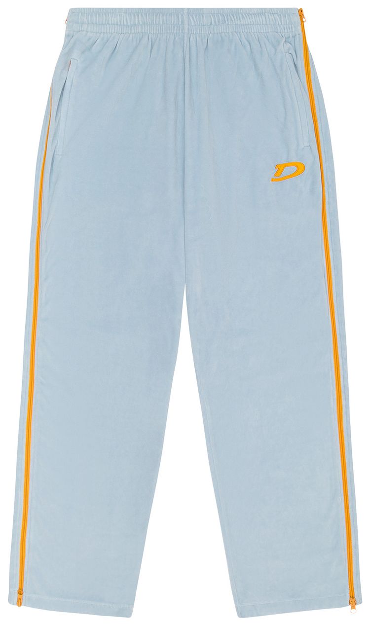 Denim Tears Velour Warmup Track Pants Light Blue