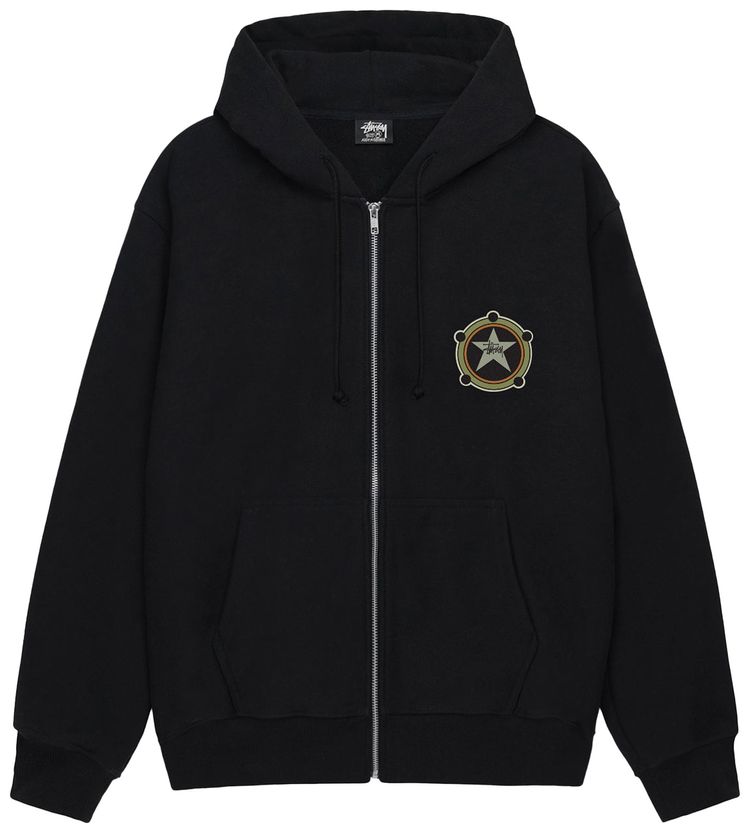 Stussy Ranger Zip Hoodie Black