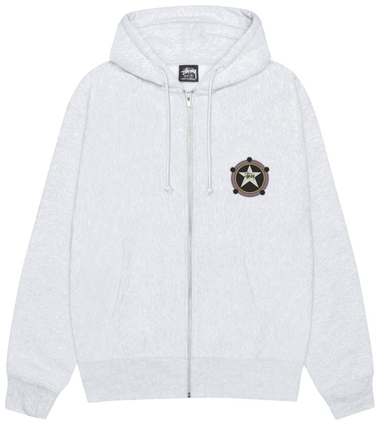 Stussy Ranger Zip Hoodie Ash Heather