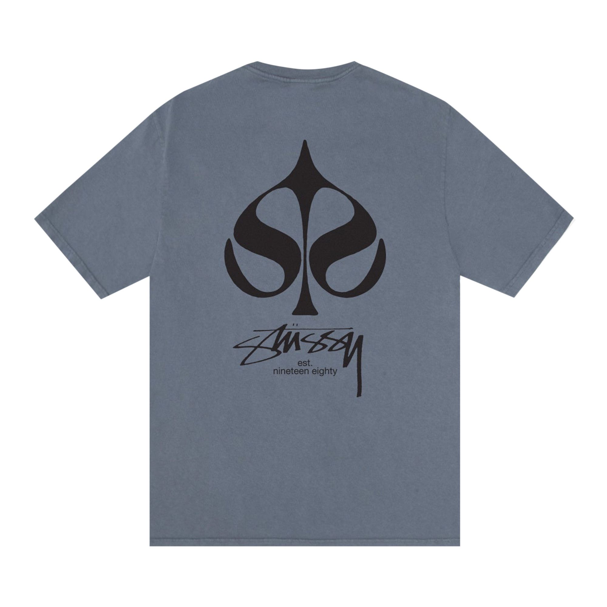 Buy Stussy Spade Tee Pigment Dyed 'Navy' - 1905156 NAVY | GOAT