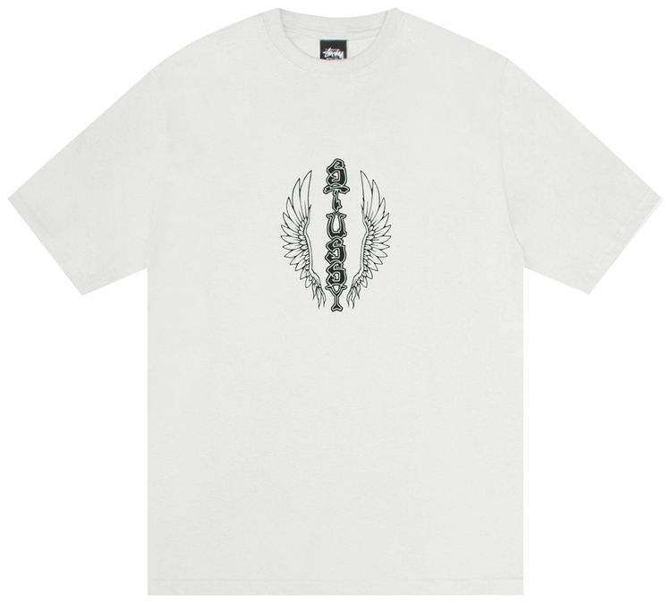 Stussy Wes Wings Tee Pigment Dyed Natural
