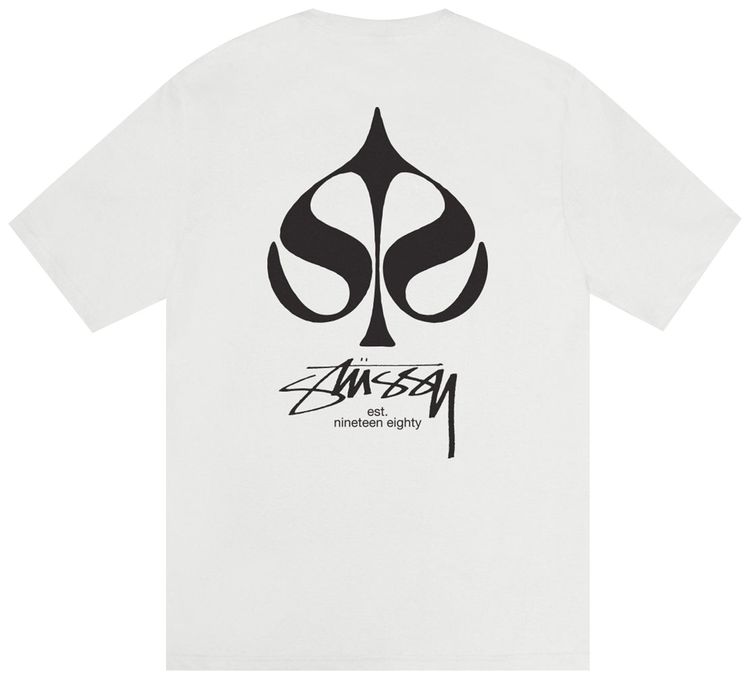 Stussy Spade Tee Pigment Dyed Natural