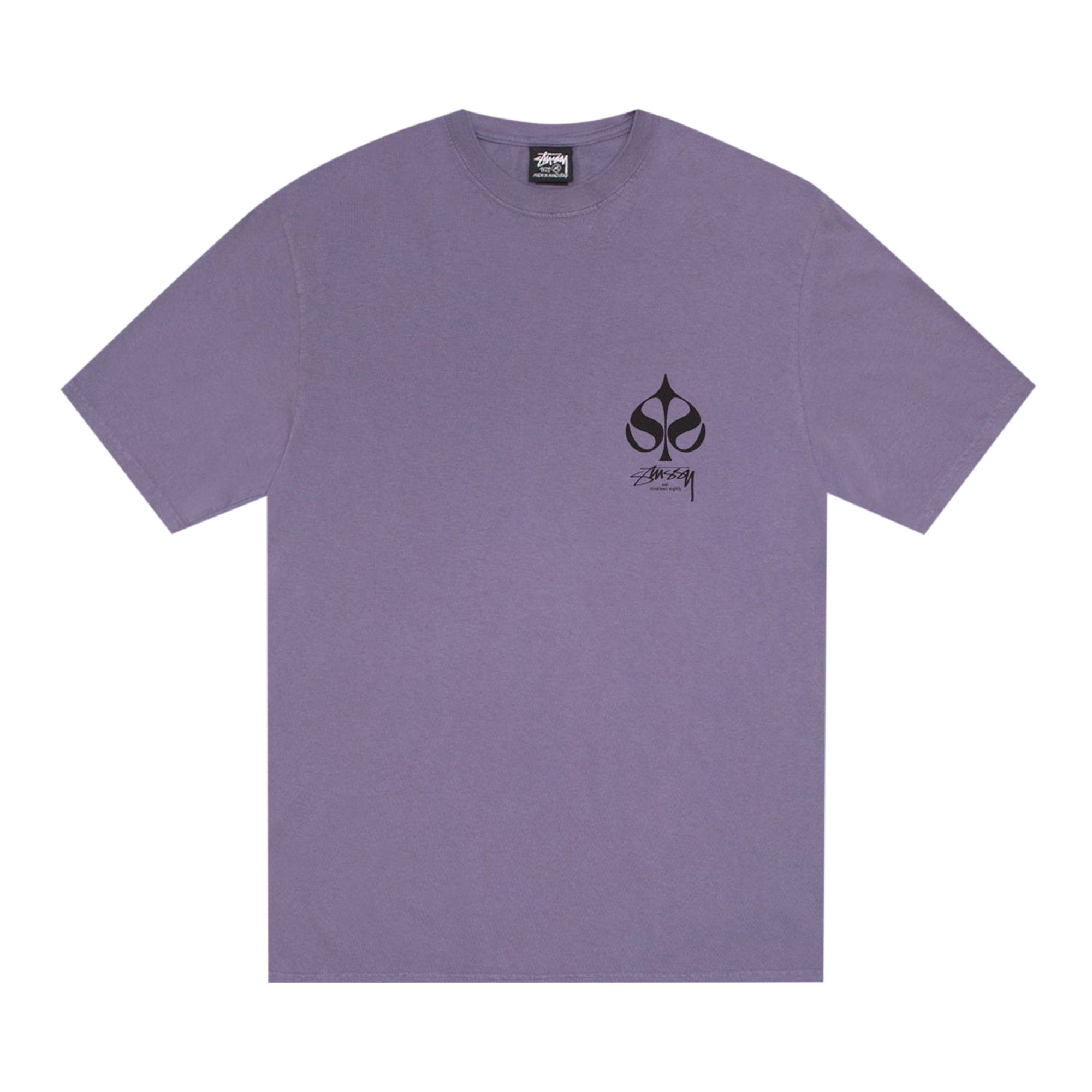 Buy Stussy Spade Tee Pigment Dyed 'Grape' - 1905156 GRAP | GOAT
