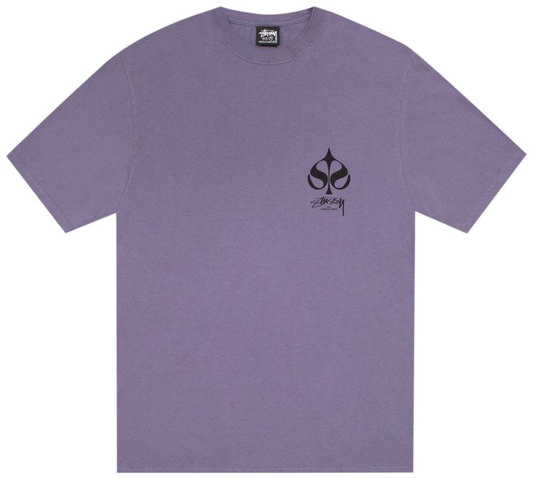 Stussy Spade Tee Pigment Dyed Grape