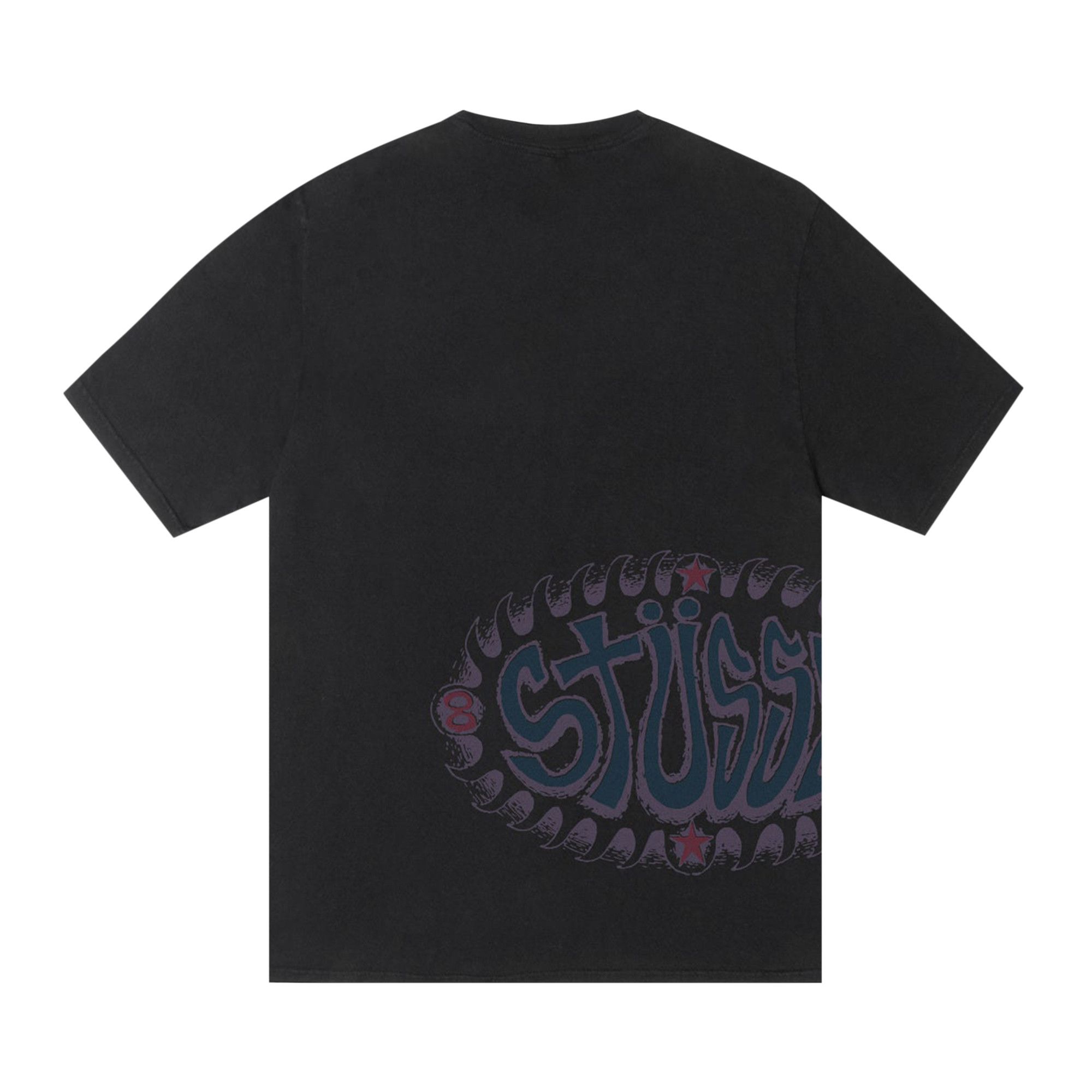 【STUSSY】25ss WAVE OVAL TEE PIGMENT DYED Buy Stussy Wave Oval Tee Pigment Dyed 'Black' - 1905155 BLAC