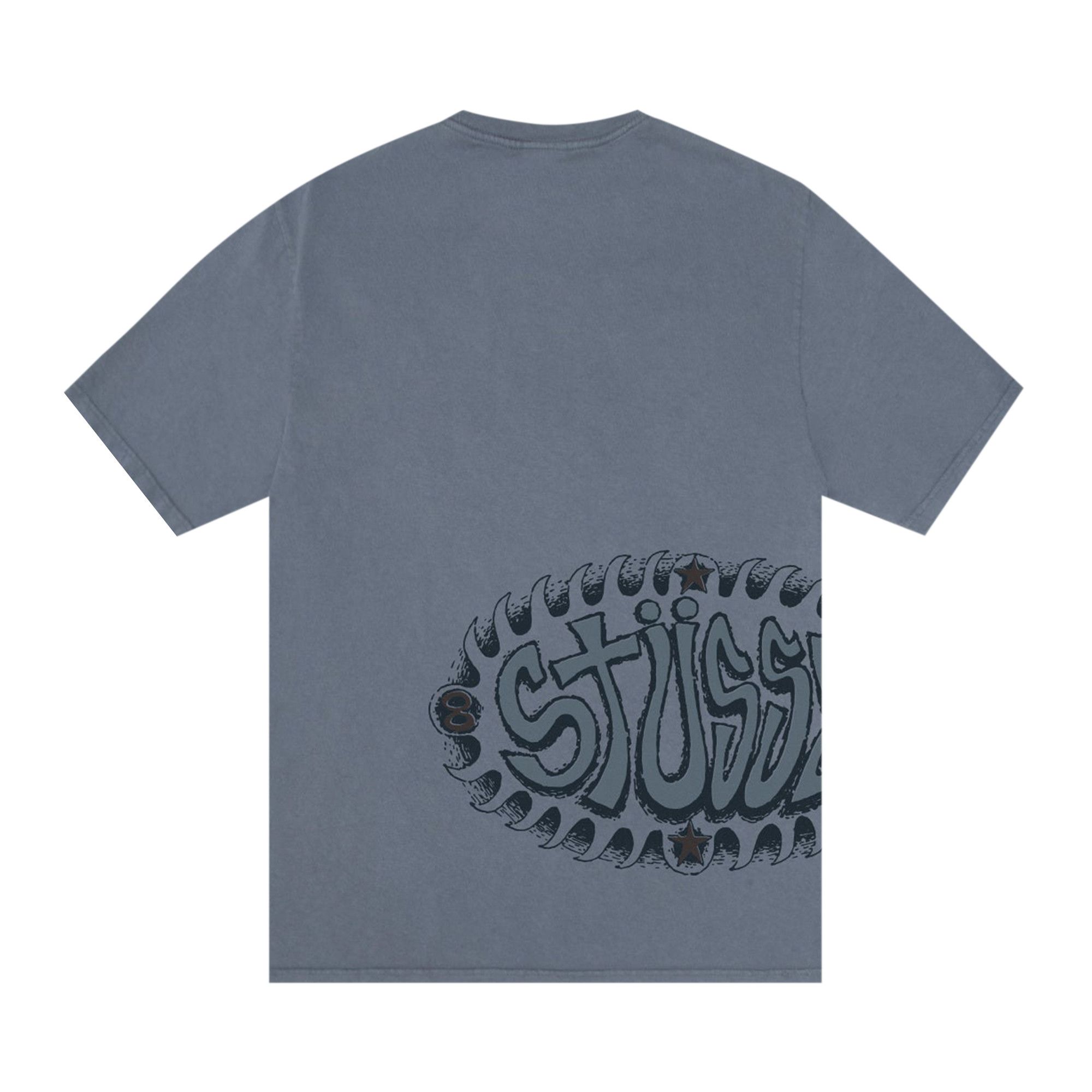 Buy Stussy Wave Oval Tee Pigment Dyed 'Navy' - 1905155 NAVY | GOAT