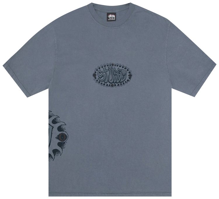 Stussy Wave Oval Tee Pigment Dyed Navy