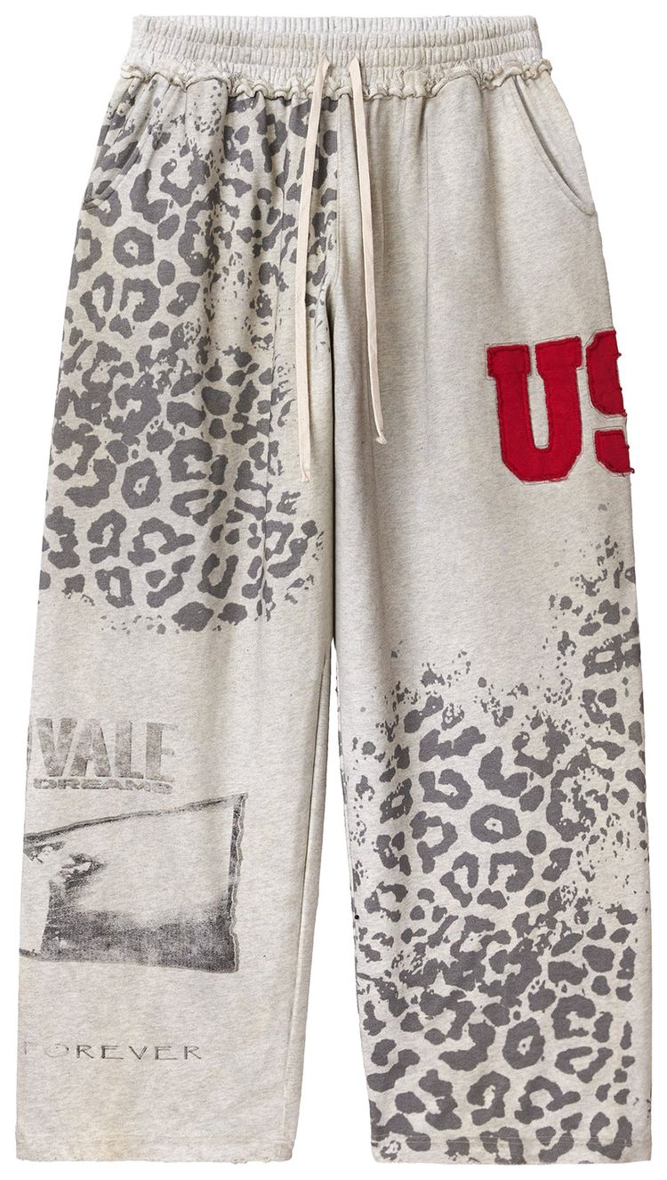 Vale Forever Cheetah Sweats Grey