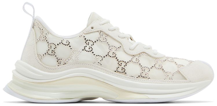 Gucci Wmns Run Sneaker GG Crystal   White