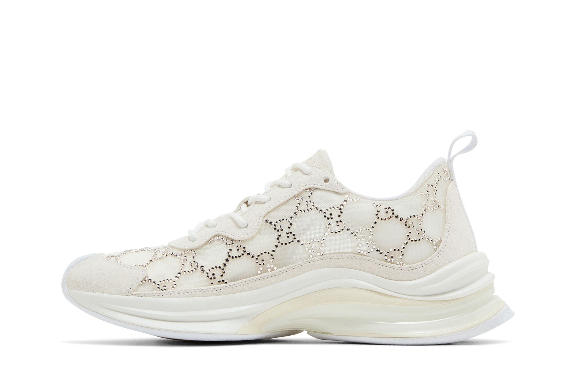 しぃ Buy Gucci Wmns Run Sneaker 'GG Crystal - White' - 758088