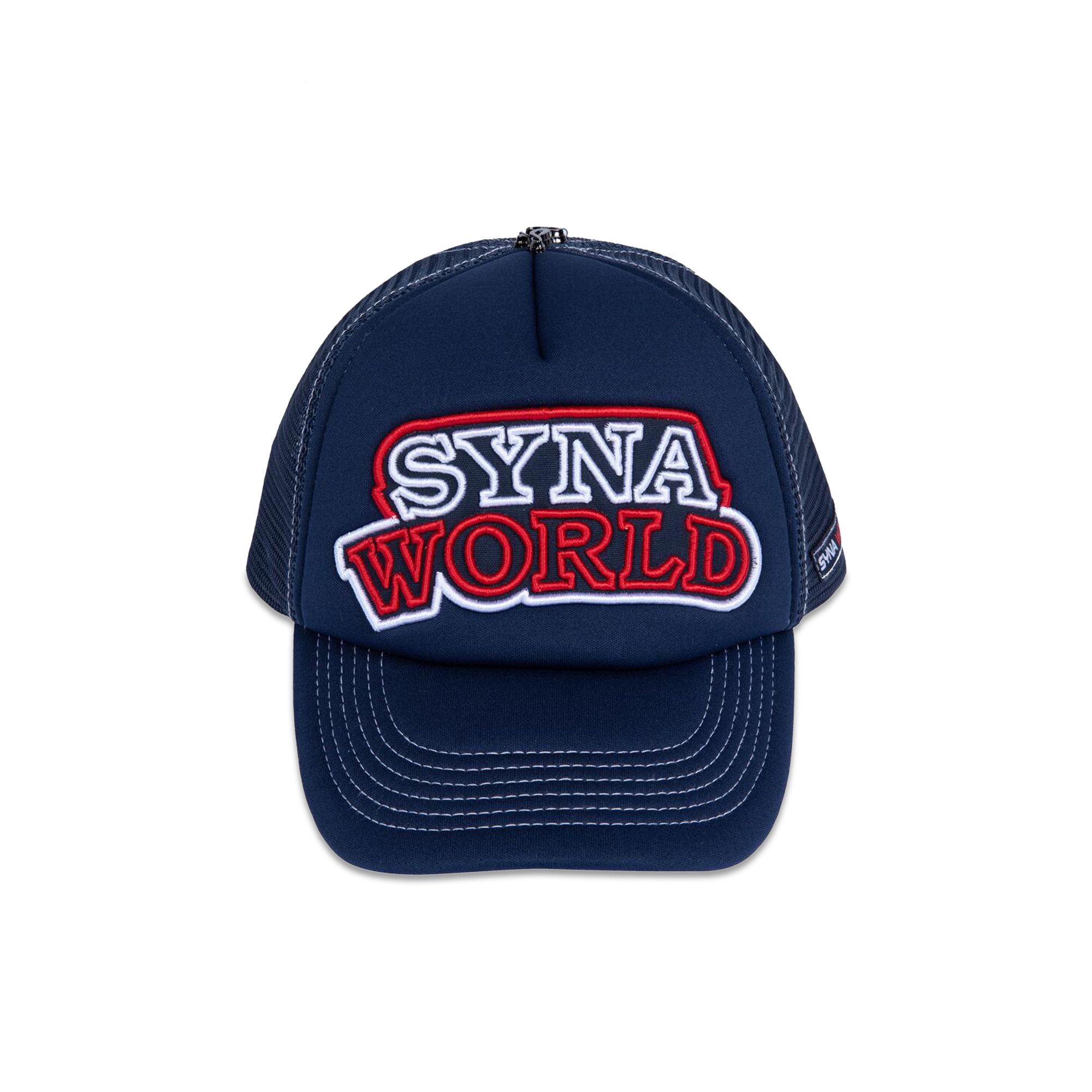 Buy Syna World Syna Workwear Trucker Cap 'Navy/Tomato' - 11983