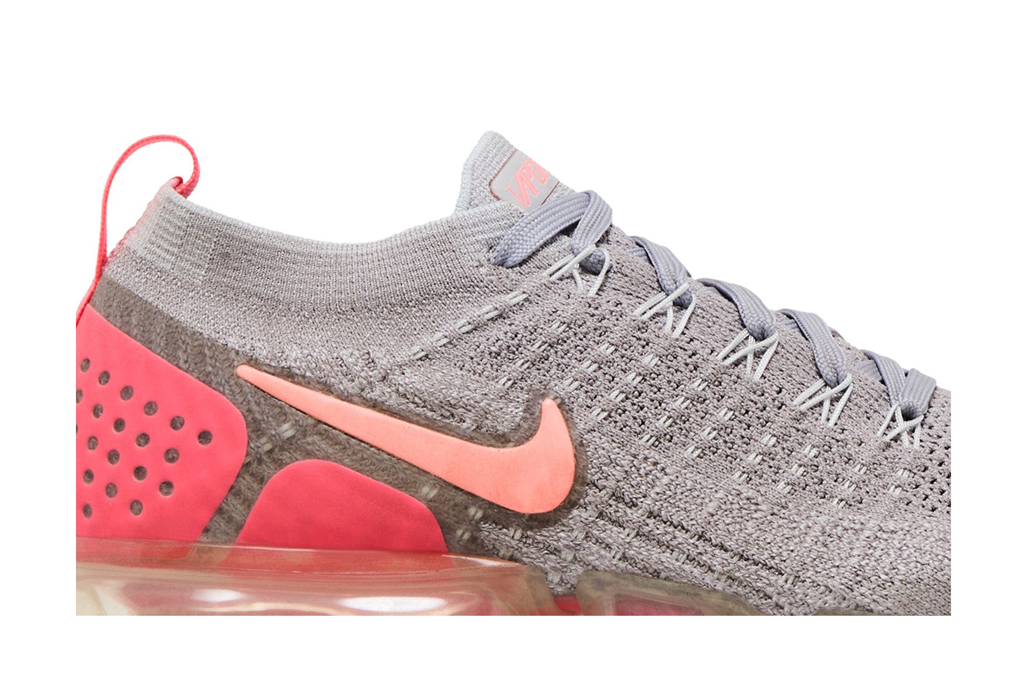 Buy Wmns Air VaporMax Flyknit 2 'Grey Crimson' - 942843 005