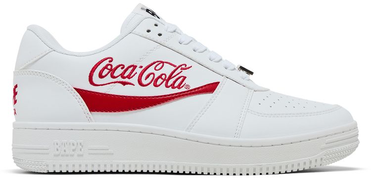 Coca Cola x Bapesta Low White