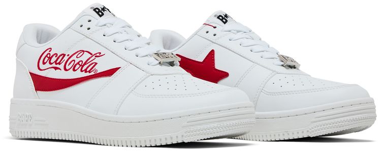 Coca Cola x Bapesta Low White